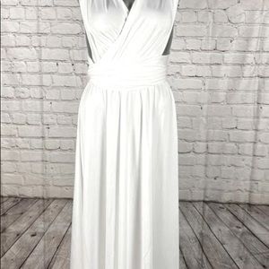 White maxi dress, where 20 different ways. Never worn